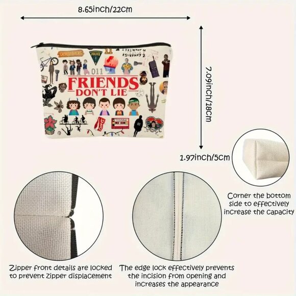 NWT Stranger Things Zip Pouch - Picture 4 of 4